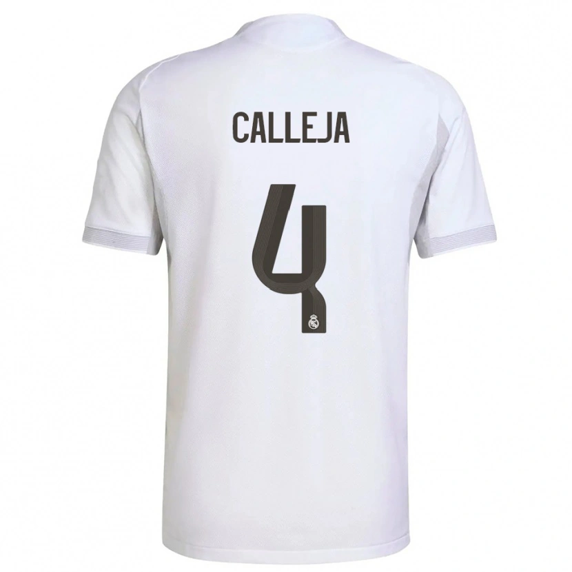 Danxen Criança Camisola Jaime Calleja #4 Branco Amarelo Principal 2025/26 Camisa Brasil