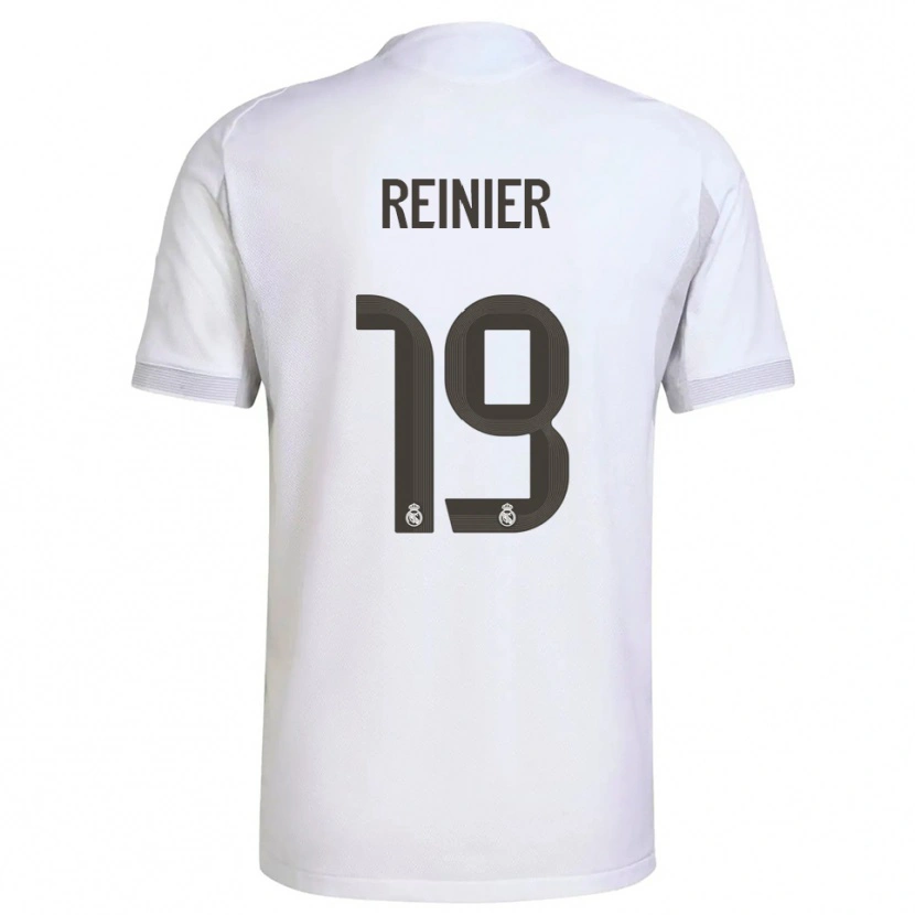 Danxen Criança Camisola Reinier #19 Branco Amarelo Principal 2025/26 Camisa Brasil