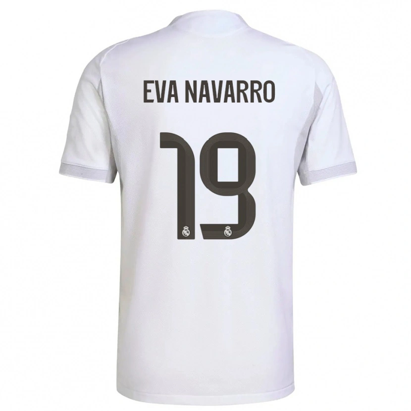 Danxen Criança Camisola Eva Navarro #19 Branco Amarelo Principal 2025/26 Camisa Brasil
