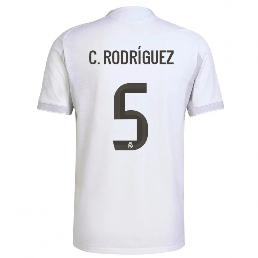 Danxen Criança Camisola Carlos Rodríguez #5 Branco Amarelo Principal 2025/26 Camisa Brasil