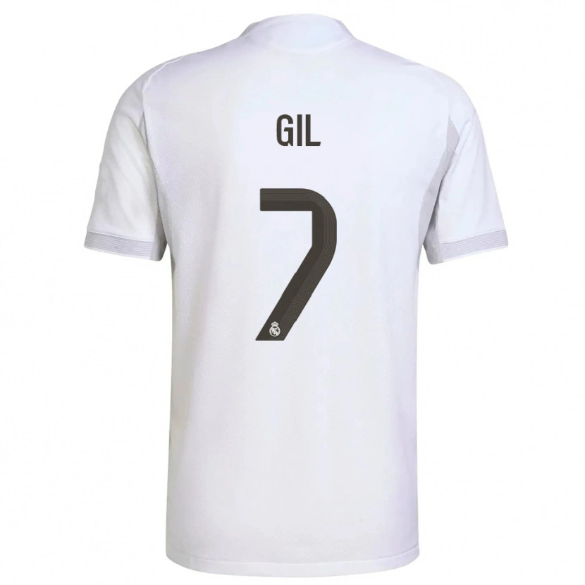 Danxen Criança Camisola Iker Gil #7 Branco Amarelo Principal 2025/26 Camisa Brasil