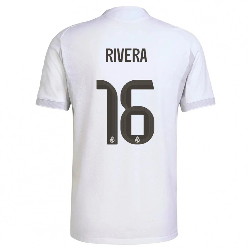 Danxen Criança Camisola Pol Rivera #16 Branco Amarelo Principal 2025/26 Camisa Brasil