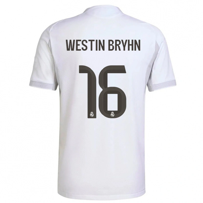 Danxen Criança Camisola Leon Westin Bryhn #16 Branco Amarelo Principal 2025/26 Camisa Brasil