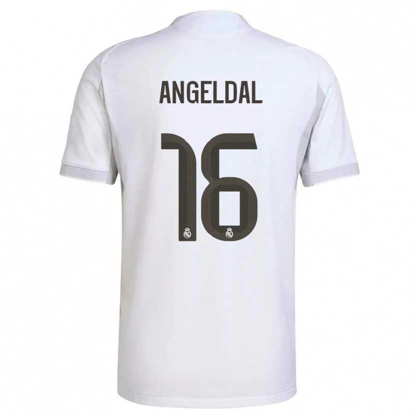 Danxen Criança Camisola Ingrid Filippa Angeldal #16 Branco Amarelo Principal 2025/26 Camisa Brasil