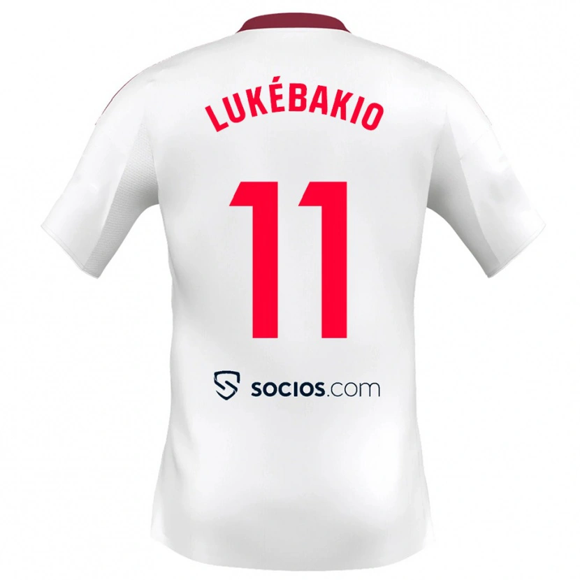 Danxen Criança Camisola Dodi Lukébakio #11 Branco Vermelho Principal 2025/26 Camisa Brasil