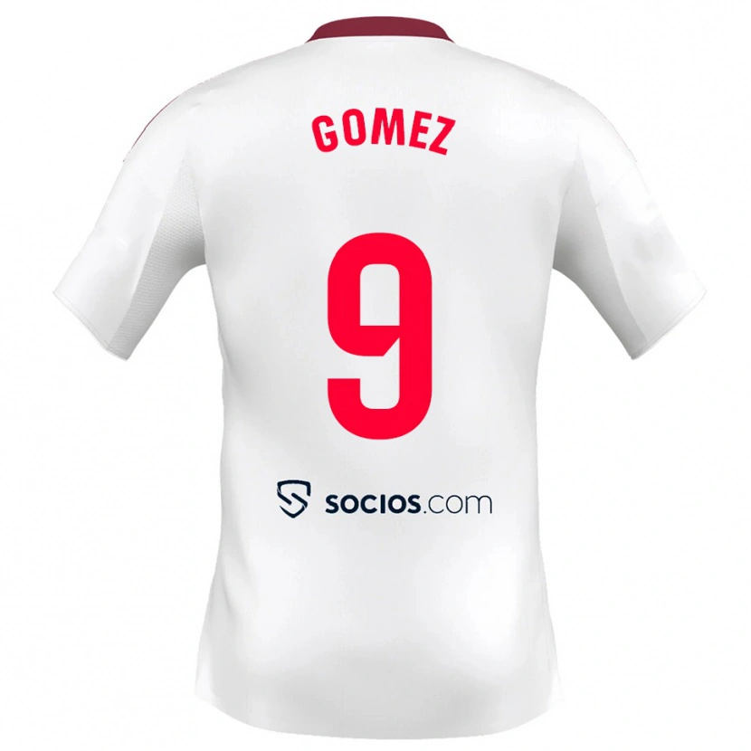 Danxen Criança Camisola Raúl Gómez #9 Branco Vermelho Principal 2025/26 Camisa Brasil