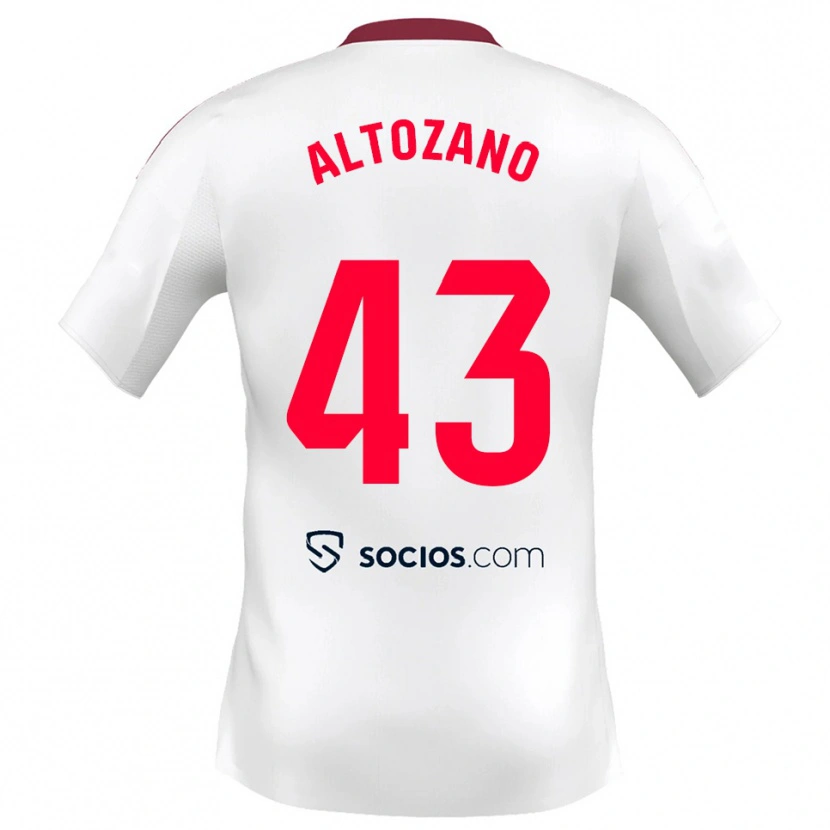 Danxen Criança Camisola Edu Altozano #43 Branco Vermelho Principal 2025/26 Camisa Brasil