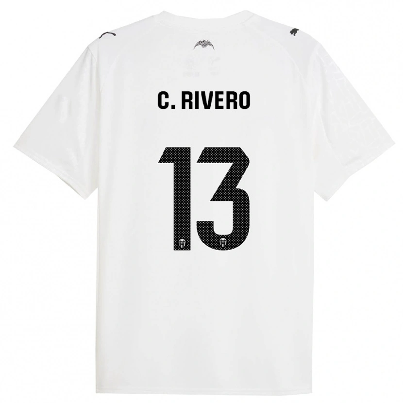 Danxen Criança Camisola Cristian Rivero #13 Branco Preto Principal 2025/26 Camisa Brasil