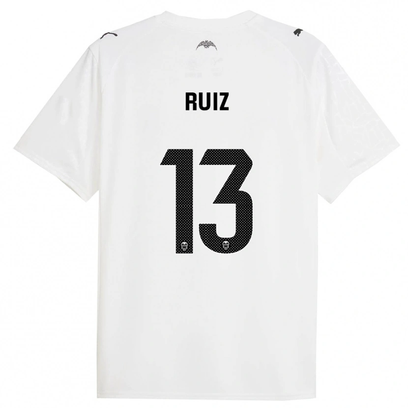 Danxen Criança Camisola Nil Ruiz #13 Branco Preto Principal 2025/26 Camisa Brasil