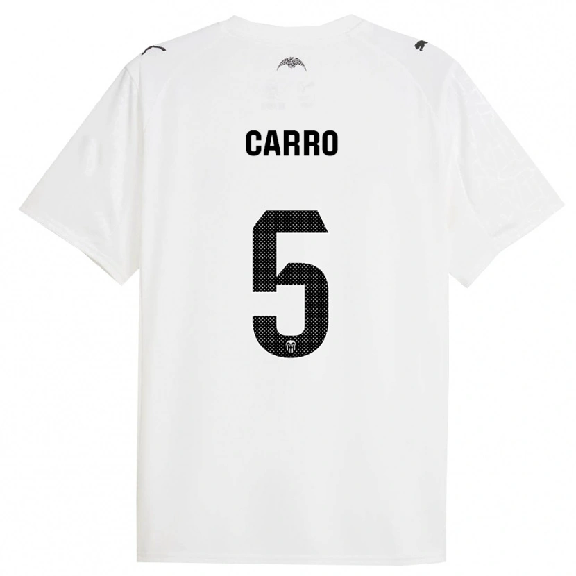 Danxen Criança Camisola Marta Carro #5 Branco Preto Principal 2025/26 Camisa Brasil