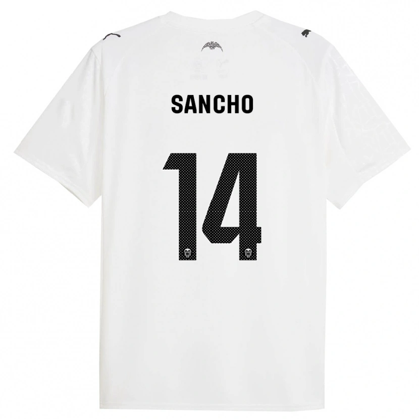 Danxen Criança Camisola Pauleta Sancho #14 Branco Preto Principal 2025/26 Camisa Brasil