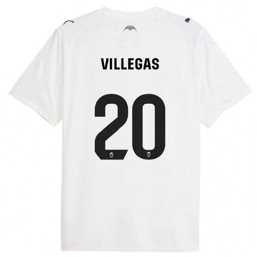 Danxen Criança Camisola Noelia Villegas #20 Branco Preto Principal 2025/26 Camisa Brasil