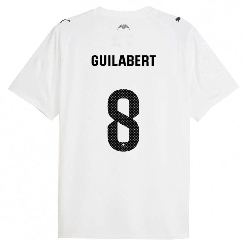Danxen Criança Camisola Mario Guilabert #8 Branco Preto Principal 2025/26 Camisa Brasil