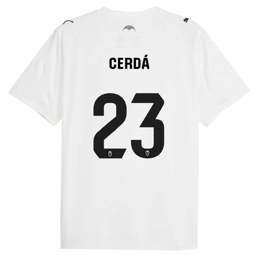 Danxen Criança Camisola Alex Cerdá #23 Branco Preto Principal 2025/26 Camisa Brasil