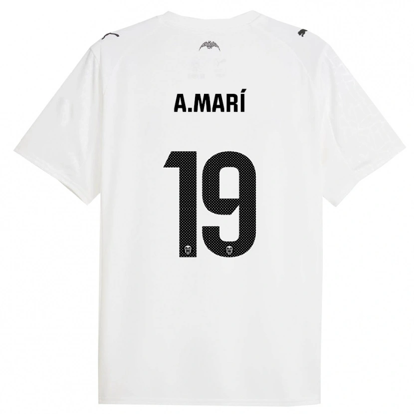 Danxen Criança Camisola Alberto Marí #19 Branco Preto Principal 2025/26 Camisa Brasil