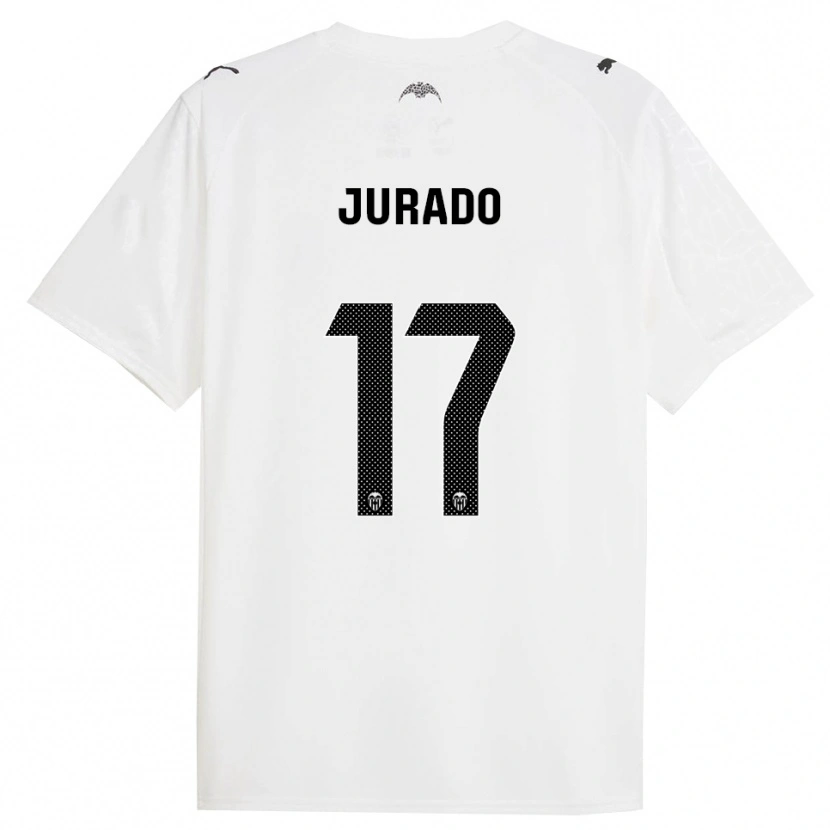 Danxen Criança Camisola Marc Jurado #17 Branco Preto Principal 2025/26 Camisa Brasil