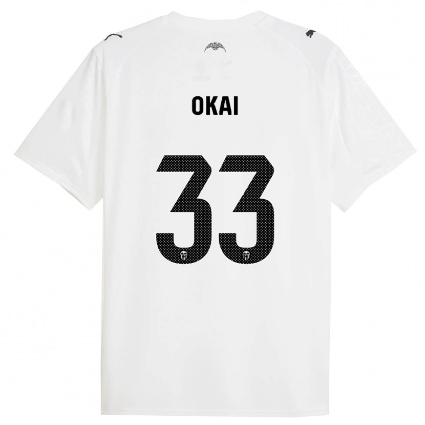 Danxen Criança Camisola Leslie Okai #33 Branco Preto Principal 2025/26 Camisa Brasil