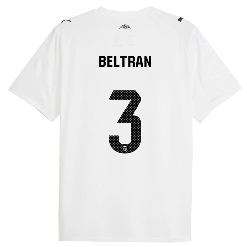 Danxen Criança Camisola Bea Beltran #3 Branco Preto Principal 2025/26 Camisa Brasil