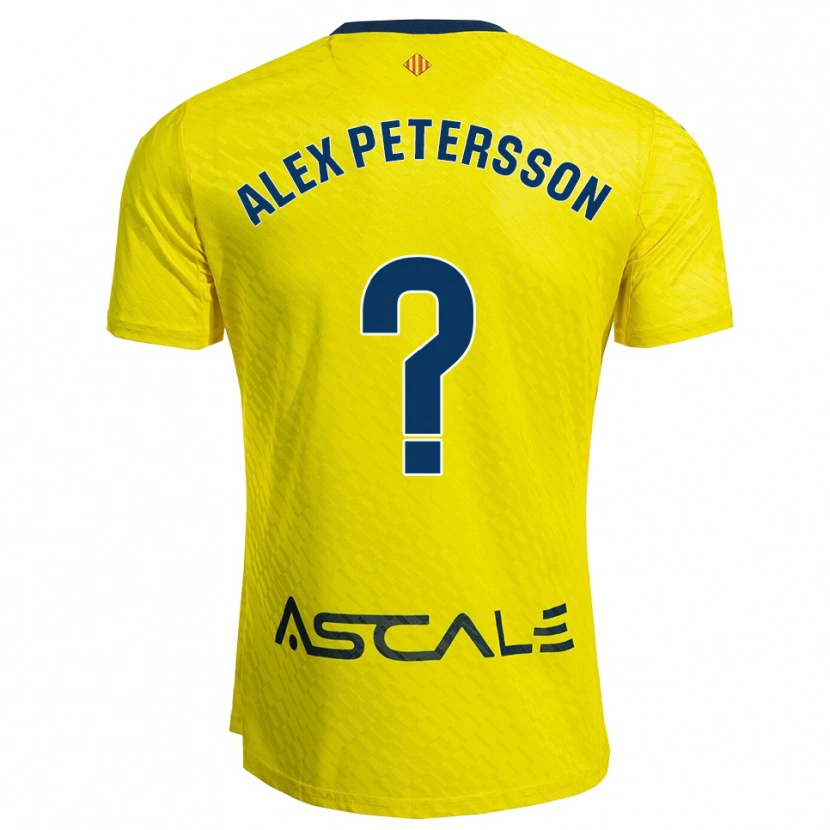 Danxen Criança Camisola Max Alex Petersson #0 Amarelo Marinho Principal 2025/26 Camisa Brasil