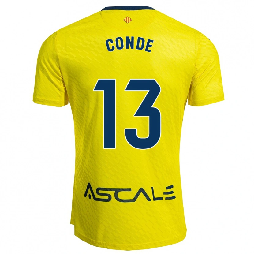 Danxen Criança Camisola Diego Conde #13 Amarelo Marinho Principal 2025/26 Camisa Brasil