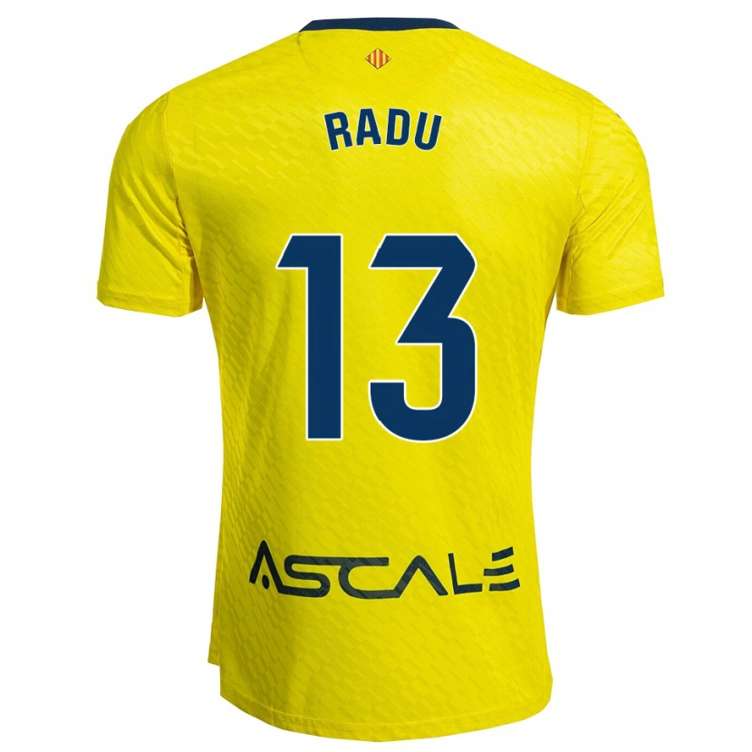 Danxen Criança Camisola Sasha Radu #13 Amarelo Marinho Principal 2025/26 Camisa Brasil