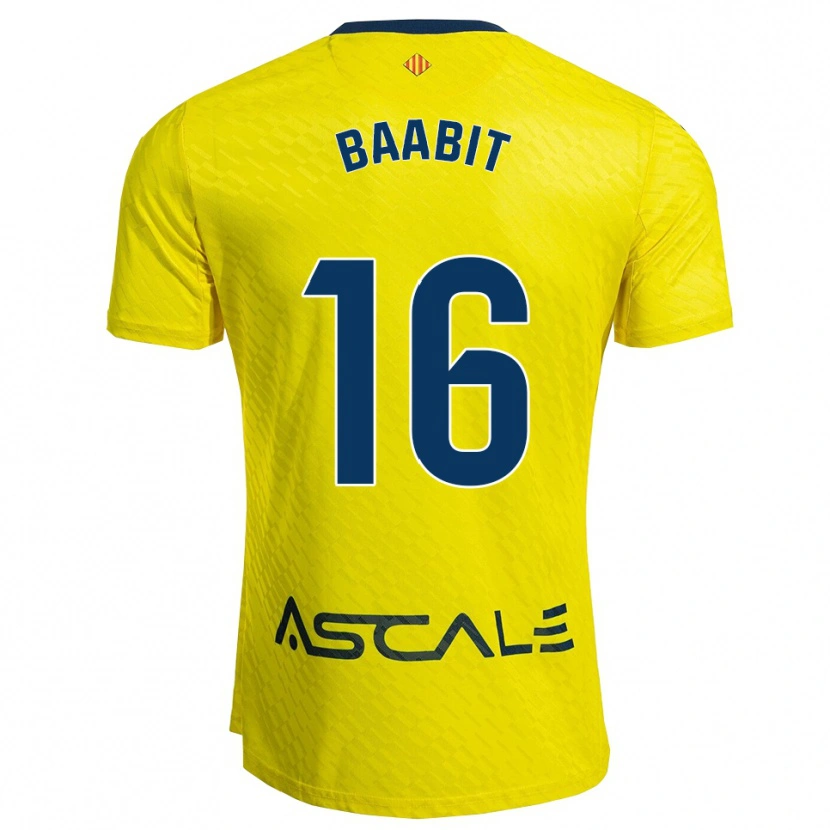 Danxen Criança Camisola Adam Baabit #16 Amarelo Marinho Principal 2025/26 Camisa Brasil