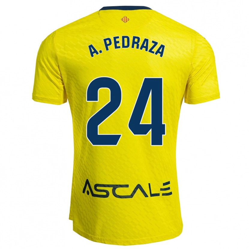 Danxen Criança Camisola Alfonso Pedraza #24 Amarelo Marinho Principal 2025/26 Camisa Brasil