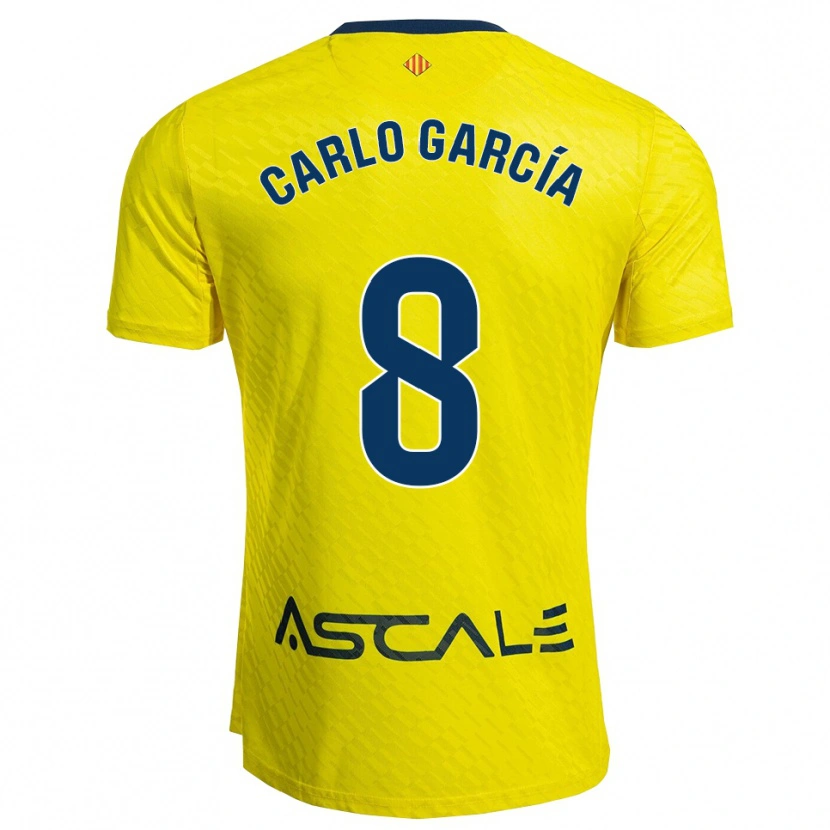 Danxen Criança Camisola Carlo García #8 Amarelo Marinho Principal 2025/26 Camisa Brasil