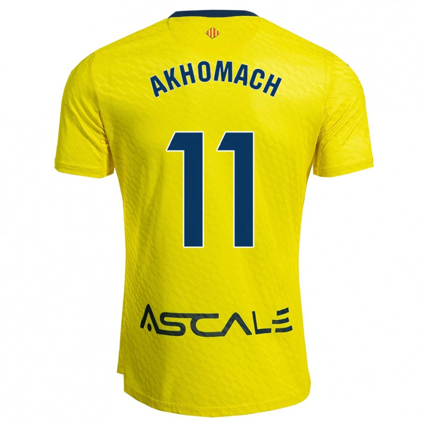 Danxen Criança Camisola Ilias Akhomach #11 Amarelo Marinho Principal 2025/26 Camisa Brasil