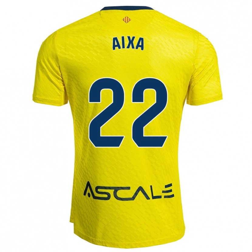 Danxen Criança Camisola Aixa Salvador García #22 Amarelo Marinho Principal 2025/26 Camisa Brasil