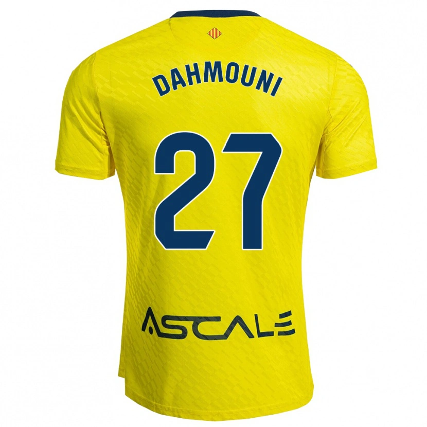 Danxen Criança Camisola Moha Dahmouni #27 Amarelo Marinho Principal 2025/26 Camisa Brasil