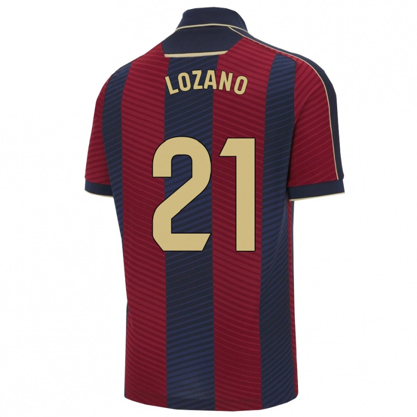 Danxen Criança Camisola Sergio Lozano #21 Vermelho Marinho Principal 2025/26 Camisa Brasil