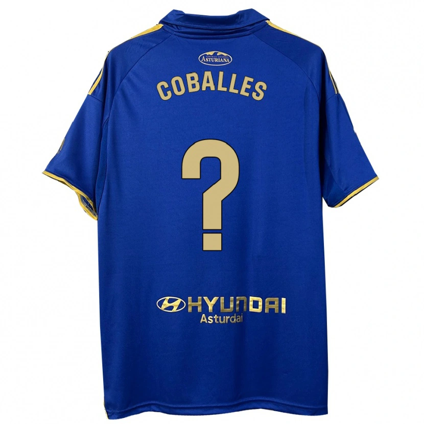 Danxen Criança Camisola Jaime Coballes #0 Azul Dourado Principal 2025/26 Camisa Brasil