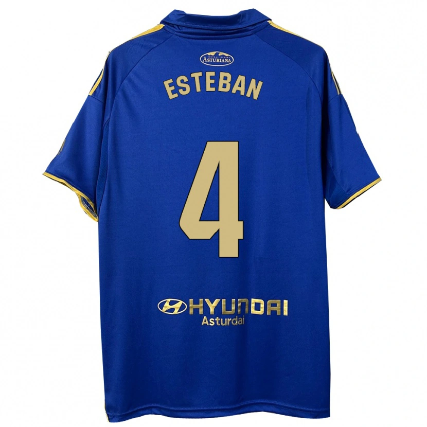 Danxen Criança Camisola Marco Esteban #4 Azul Dourado Principal 2025/26 Camisa Brasil