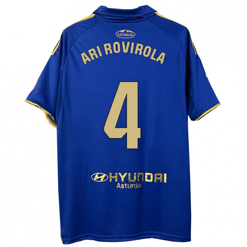 Danxen Criança Camisola Ari Rovirola #4 Azul Dourado Principal 2025/26 Camisa Brasil