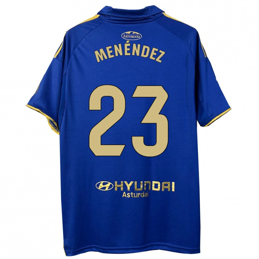 Danxen Criança Camisola Diego Menéndez #23 Azul Dourado Principal 2025/26 Camisa Brasil