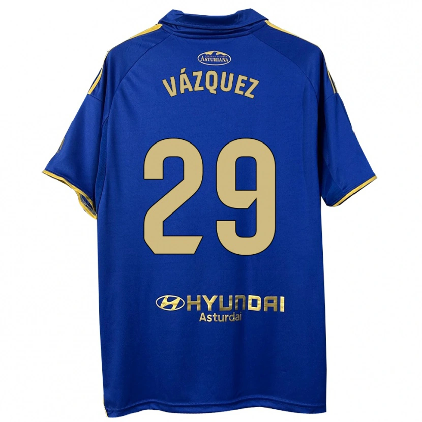 Danxen Criança Camisola Jaime Vázquez #29 Azul Dourado Principal 2025/26 Camisa Brasil