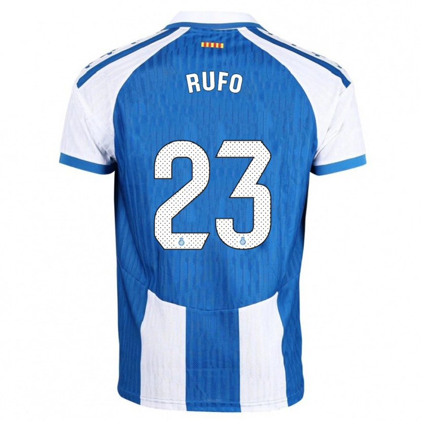 Danxen Criança Camisola Xavi Rufo #23 Azul Branco Principal 2025/26 Camisa Brasil
