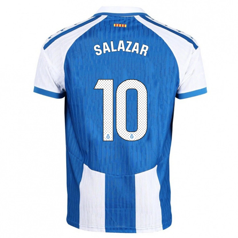 Danxen Criança Camisola Leo Salazar #10 Azul Branco Principal 2025/26 Camisa Brasil