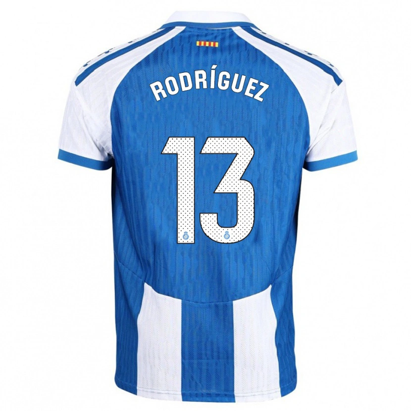 Danxen Criança Camisola Joel Rodríguez #13 Azul Branco Principal 2025/26 Camisa Brasil