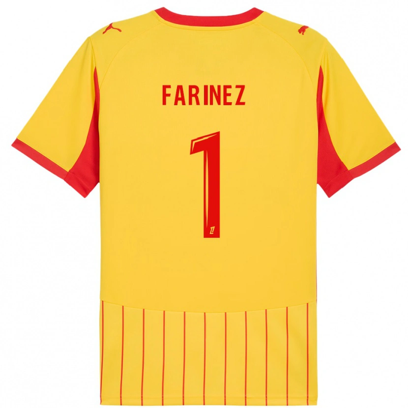 Danxen Criança Camisola Wuilker Fariñez #1 Amarelo Vermelho Principal 2025/26 Camisa Brasil