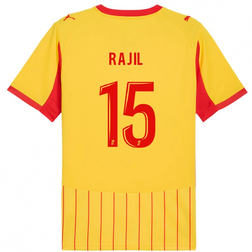Danxen Criança Camisola Jibril Rajil #15 Amarelo Vermelho Principal 2025/26 Camisa Brasil