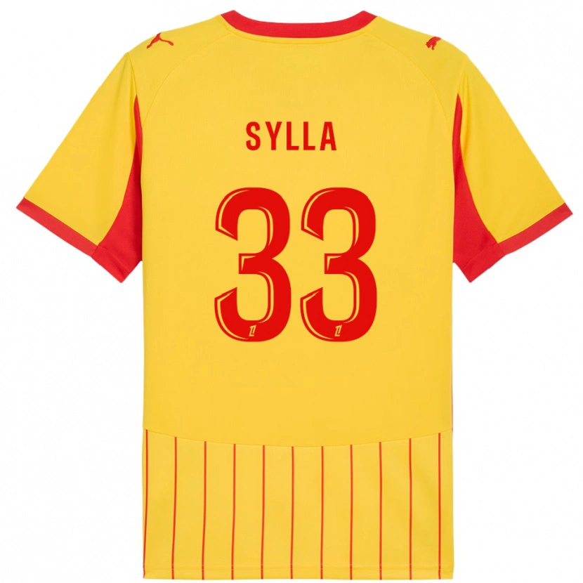 Danxen Criança Camisola Fodé Sylla #33 Amarelo Vermelho Principal 2025/26 Camisa Brasil