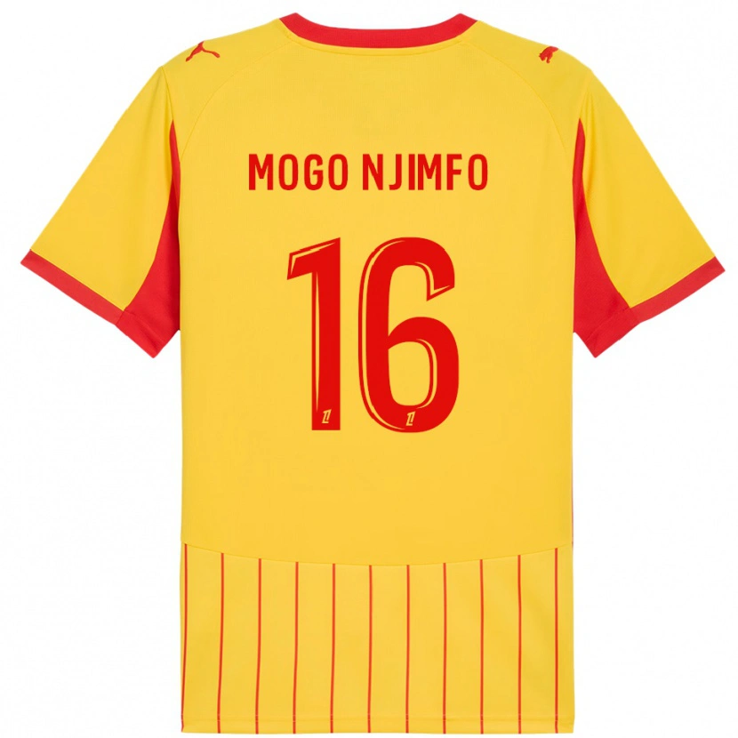 Danxen Criança Camisola Arthur Mogo Njimfo #16 Amarelo Vermelho Principal 2025/26 Camisa Brasil