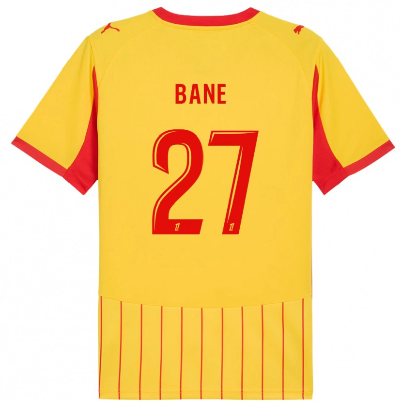 Danxen Criança Camisola Sidi Bane #27 Amarelo Vermelho Principal 2025/26 Camisa Brasil