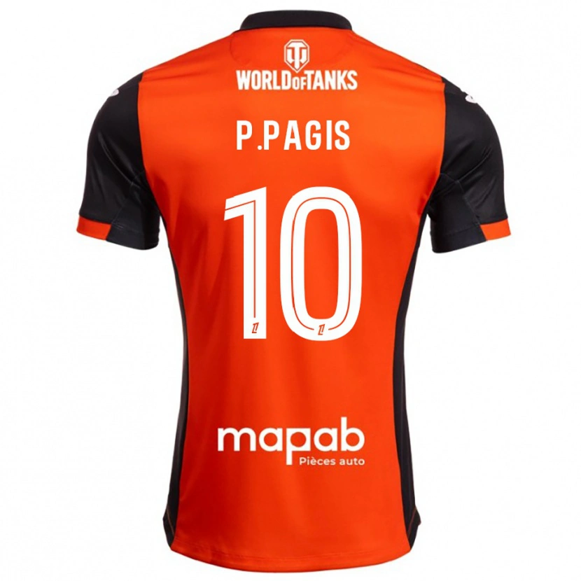 Danxen Criança Camisola Pablo Pagis #10 Preto Laranja Principal 2025/26 Camisa Brasil