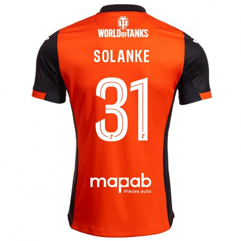Danxen Criança Camisola Ade Solanke #31 Preto Laranja Principal 2025/26 Camisa Brasil