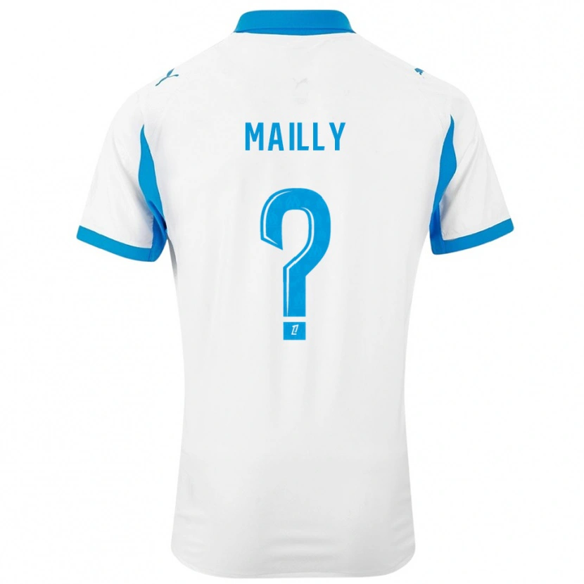 Danxen Criança Camisola Evan Mailly #0 Branco Azul Celeste Principal 2025/26 Camisa Brasil