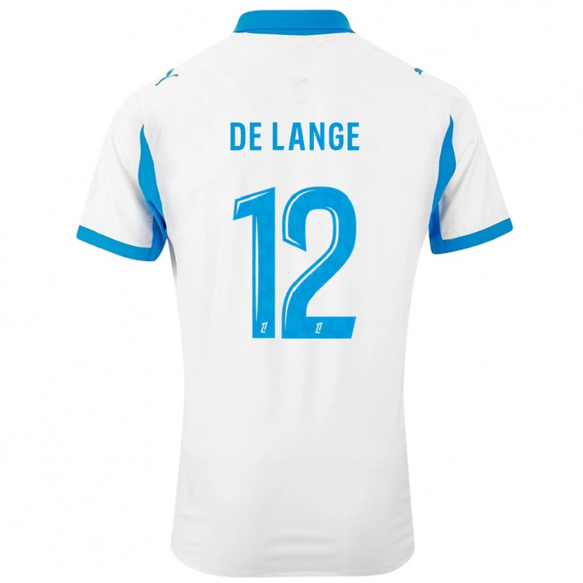 Danxen Criança Camisola Jeffrey De Lange #12 Branco Azul Celeste Principal 2025/26 Camisa Brasil