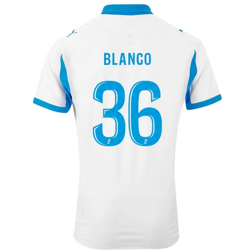 Danxen Criança Camisola Rubén Blanco #36 Branco Azul Celeste Principal 2025/26 Camisa Brasil